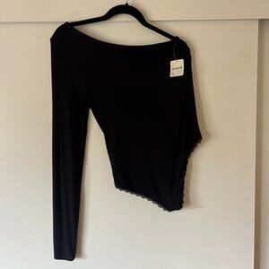 Free People x Intimately One Shoulder Ribbed Bodysuit